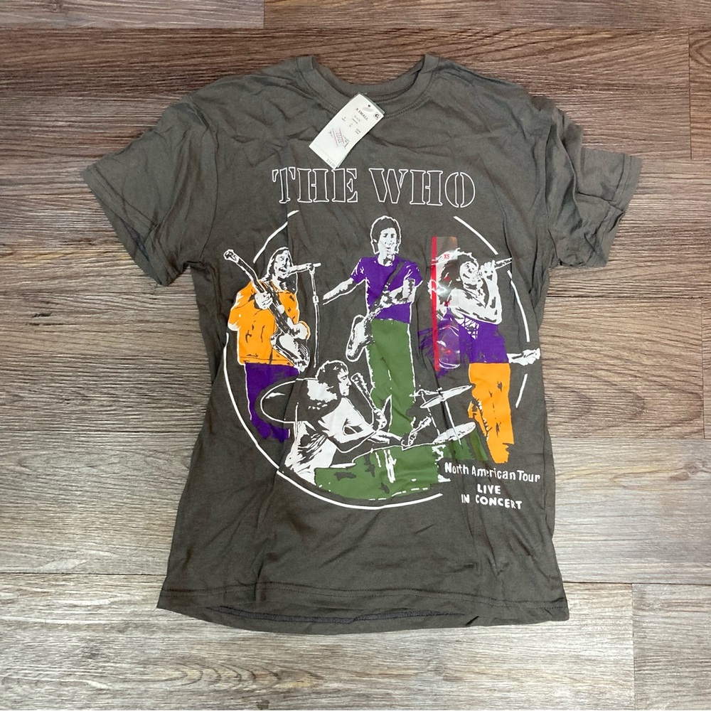 The who band tee fitted grey NWT